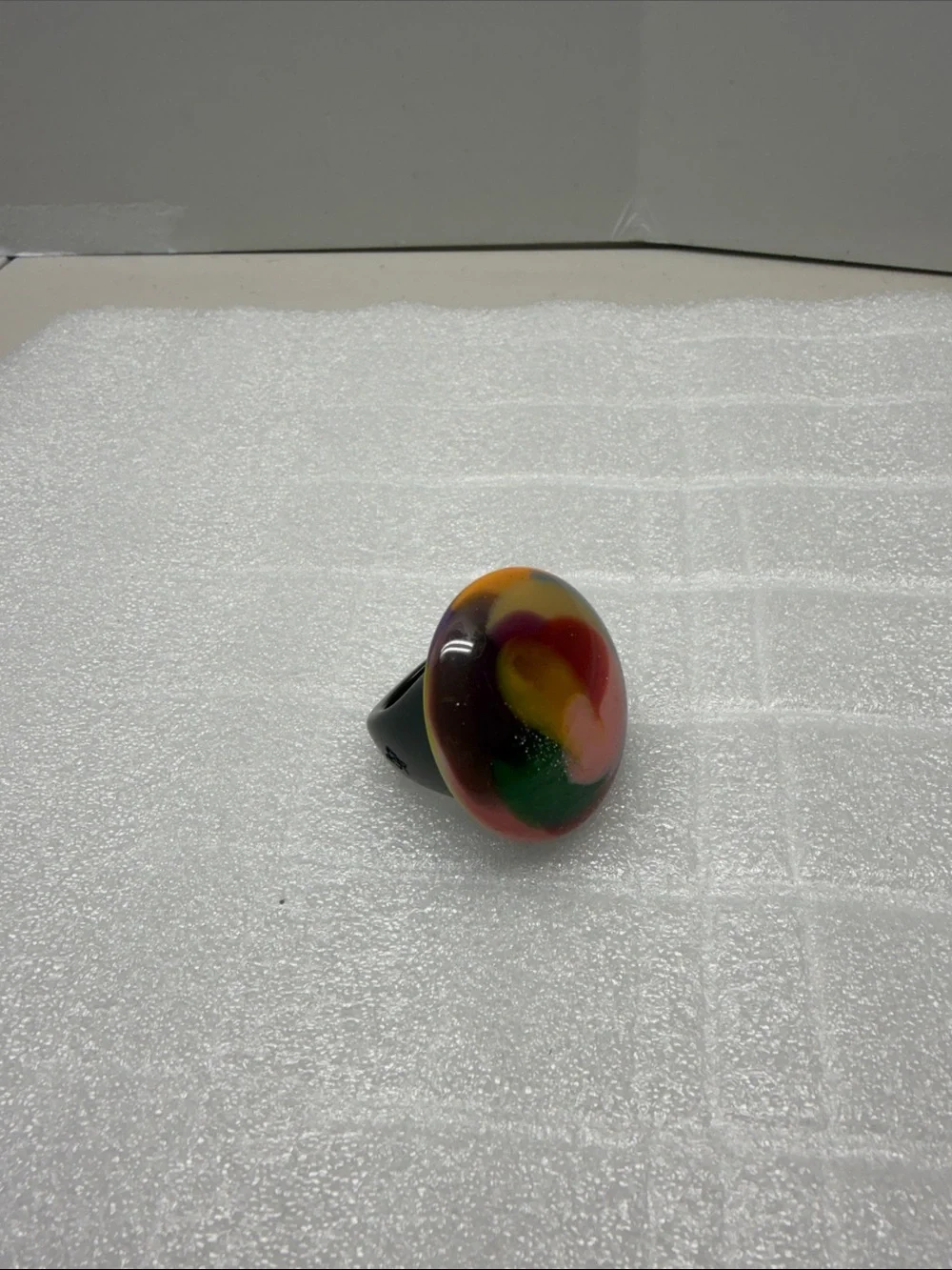 Carlos Sobral  Colorful Large Statement Artist Made Ring Size 9